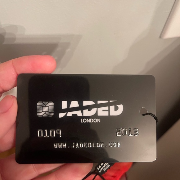 Jaded London Abstract Print Tie Front Mesh Dress with Contrast size 8 NWT - Picture 5 of 6